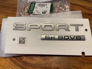 Range Rover Sport NEW GENUINE tailgate badge SPORT SE SDV6 LR113652 2A5 - Picture 1 of 3