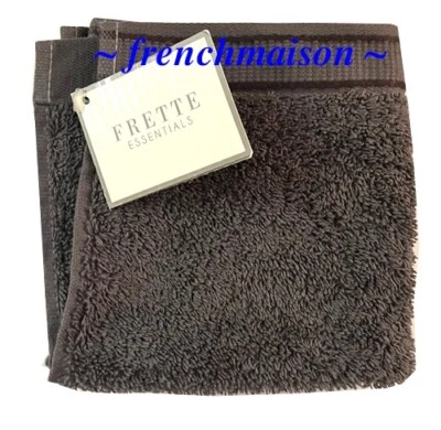 Toalla francesa Frette italiana de lujo de algodón facial regalo nueva gris oscuro Foto 1 de 3