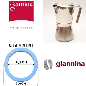 Guarnizione caffettiera vintage Moka Giannina 1 tazza Carlo Giannini design - Foto 1 di 2