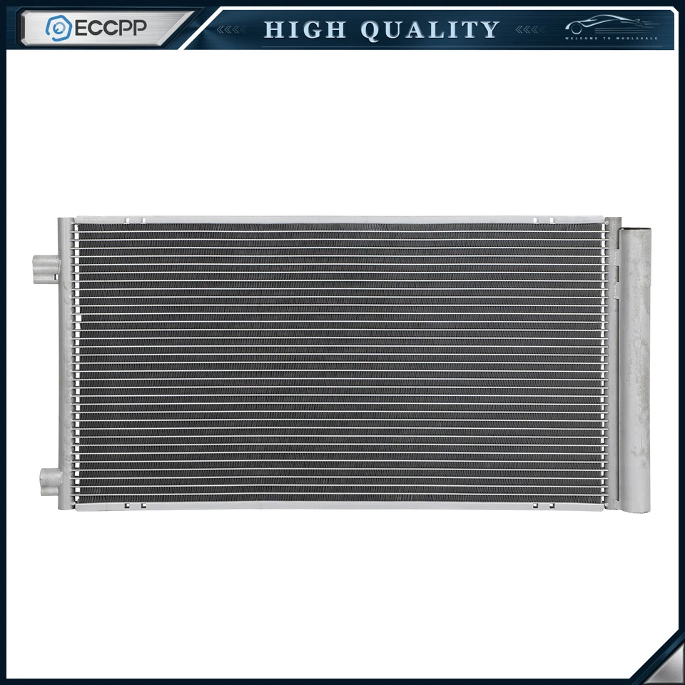 Aluminum AC A/C Condenser For 2015-2021 Jeep Renegade 15-22 Ram ProMaster City - Image 1 of 4