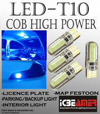 4x pcs T10 COB LED Blue Silicon Protected for Interior Light Bulbs Lamps U672
