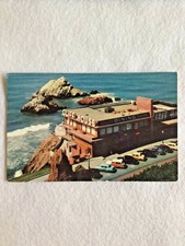 Cliff House & Seal Rocks Postcard 1953 Cancel Woody Station Wagon 1953 cancel