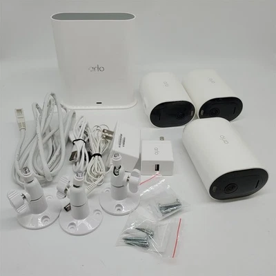 Arlo Pro 5S XL Spotlight Security Camera 2K HDR | Indoor/Outdoor - White, 3 Pack - Image 1 of 4