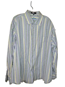 Alan Flusser Herren Large Mehrfarbig Langarm Button Down Oberhemd XXL - Bild 1 von 4