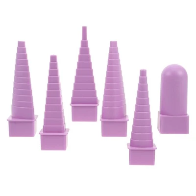 1 Set Wire Wrapping Mandrel Plastic Jewelry Making Tools Round Triangle Square - Image 1 of 4
