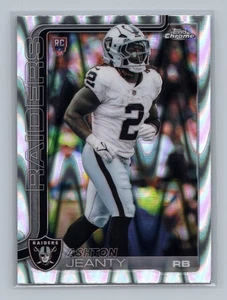 2025 Topps Chrome Ashton Jeanty #322 Ray Wave Refractor Las Vegas Raiders - Afbeelding 1 van 2