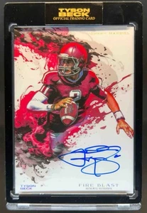 2024 Tyson Beck Art Johnny Manziel Encased Fire Blast Auto 12/20 RARE🔥🔥🔥 - Picture 1 of 2