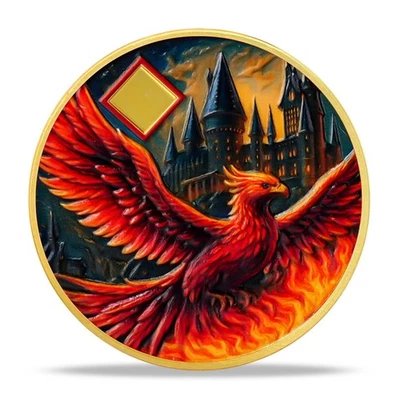 1-65 Years Custom Sobriety Coin Phoenix Narcotics Anonymous Recovery Medallion - Image 1 of 4