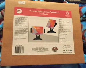 CTA DIGITAL PAD-QCDM UNIVERSAL Quick-Connect Desk Mount For Tablets Of 7.75-9.6" - Picture 1 of 4