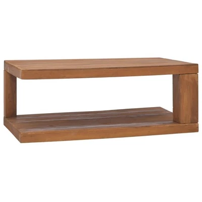 Coffee Table Warm wood tone Solid Teak Wood Medium Coffee Table - Image 1 of 4