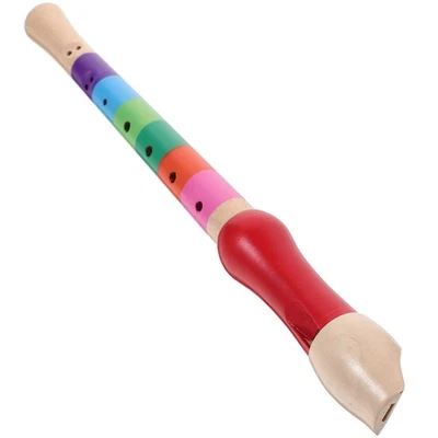 8 Hole Wood Soprano Descant Recorder Flute Wind Instruments Random Color - Image 1 of 4