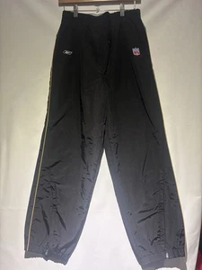 Reebok black 49ers NFL Windbreaker Pants size L - Picture 1 of 4