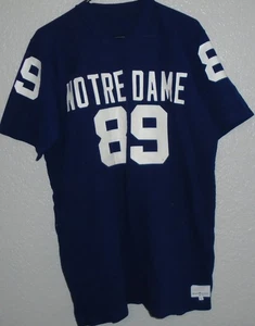 Vintage Notre Dame Football Jersey Sand-Knit Medalist Irish Large - Bild 1 von 3