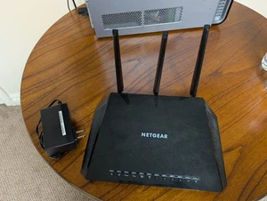 NETGEAR Nighthawk AC2400-100NAS Dual-Band Wi-Fi 5 Router Black - Picture 1 of 2