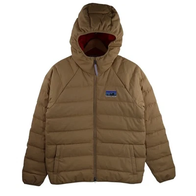 Patagonia Cotton Down Hoody Jacket Mens S Womens M Brown 50th Anniversary Parka - Image 1 of 4