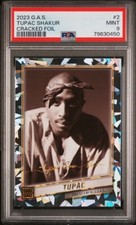 2023 GAS Trading Cards Tupac Shakur 2 Cracked Ice Facsimile Signature /100 PSA 9