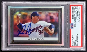 NOLAN RYAN - 2021 Topps Gallery Rainbow Foil Hard Signed Autograph 🔥 PSA Auto - Bild 1 von 2