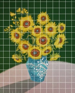 Pair of Sunflower and Cherry Blossoms Prints by Artist Arwen Hill - Picture 1 of 1