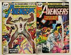 Bronze Age Marvel Comic Book Avengers Key 2 Issue Lot 176 177 High Grade VG/FN