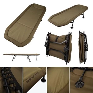 Cygnet 613105 Sniper Fishing BedChair Camping Carp Green - Picture 1 of 12