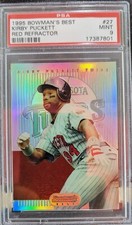 1995 Bowman's Best Red Refractor Kirby Puckett PSA 9 Mint
