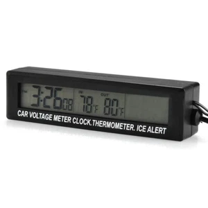 Monitor Orologio Auto Batteria Display Digitale Auto Colore Orologio Elettronico - Foto 1 di 9