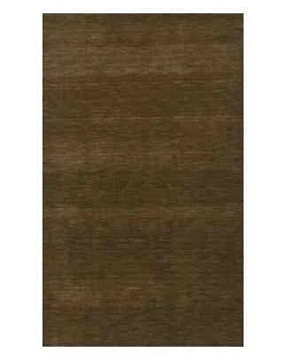 Brown Solid Hand-Loomed 3X5 Gabbeh Wool Rug Oriental Home Decor Carpet - Image 1 of 4
