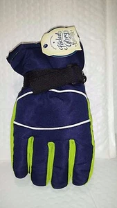 FG SOLID SNOW GLOVE 1 PAIR BLUE SAPPHIR SIZE S-M CHILDREN SIZE - Picture 1 of 2