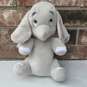 Disney Babys Dumbo Plüsch Elefant 9 Zoll Stofftier grau weiß genähte Augen - Bild 1 von 8