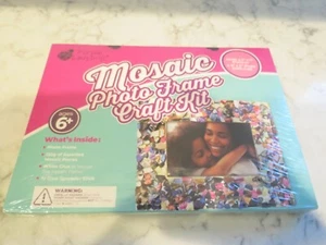 New Mosaic Photo Frame Craft Kit By Purple Ladybug either 5x7 or 4x6 - Picture 1 of 4