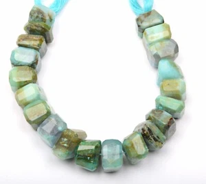 Natural Peru Opal 8 Inch Strand 13-15 MM Gemstone Beads Faceted Tumble Shape - Picture 1 of 4