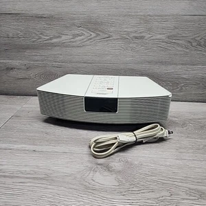Bose Wave Radio AM/FM Radio Station Stereo System Alarm Clock White No Remote - Picture 1 of 5