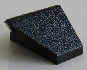 LEGO - 2 x Dachstein / Slope / First 45 2 x 1 doble / inverso, negro # 3049b - Imagen 1 de 2