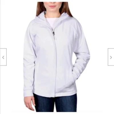 Jaqueta feminina Kirkland resistente à água resistente ao vento soft shell (BRANCA -S) NOVA SEM ETIQUETAS - Imagem 1 de 2