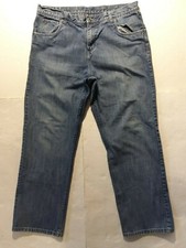HURLEY Men's 38 X 31.5 Distressed Blue Denim Jeans 100% Cotton