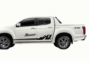 Mountain Stripe Graphics Sticker For Isuzu D-max Off Road Racing Sport Decals - Picture 1 of 8