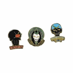 Quantum Mechanix DC Suicide Squad Lapel Pin Set (Deadshot Enchantress Boomerang) - Picture 1 of 3