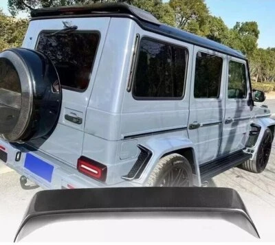 Carbon Rear Roof Spoiler Wing For Mercedes Benz W463 G63 G65 G500 G550 89-2018 L Foto 1 de 4