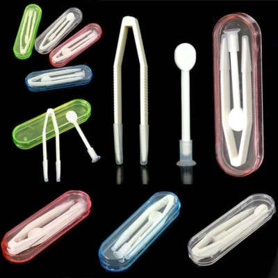 Kontaktlinsenzubehör mit Kontaktlinsen Sauger + Pinzette - Bild 1 von 4