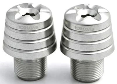 Contrappesi manubrio Evotech Ergal per Aprilia Caponord 1200 2013 2014 2015 2016 - Immagine 1 di 4