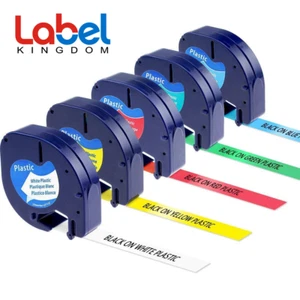 Dymo5x 91331 91332 91333 91334 91335 Label Tape Color Compatible LetraTag 1/2" - Picture 1 of 12