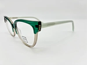 ROUND GREEN CLEAR YC21131 C4 53-18-143 WOMEN'S EYEGLASSES FRAMES - Picture 1 of 2