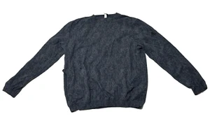 Adidas Men's Athletic Windbreaker Sweatshirt Stone Crewneck Size Small Blue Grey - Picture 1 of 11