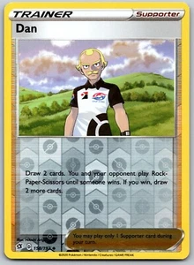 Tarjeta Pokémon Dan 158/192 Holograma Inverso Choque Rebelde - Casi Nueva - Imagen 1 de 2
