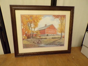 Robert Doares Ruby Falls Coca-Cola Country Red Barn Advertising Picture/Wood Fra - Picture 1 of 3