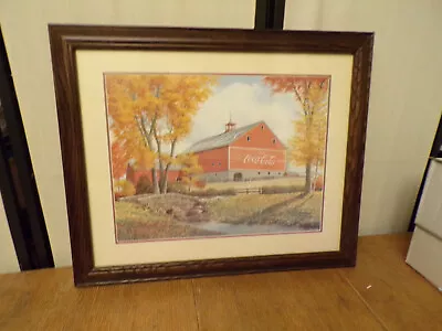 Robert Doares Ruby Falls Coca-Cola Country Red Barn Advertising Picture/Wood Fra - Image 1 of 3