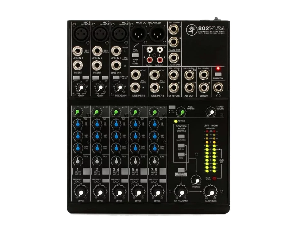 Mackie 802VLZ4, 8-channel Ultra Compact Mixer with High Quality Onyx Preamps - Image 1 of 3