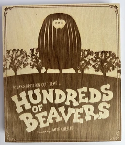 HUNDREDS OF BEAVERS (2022) Blu-ray Limited Edition WOODBOOK Slip OOP RARE SEALED - Picture 1 of 6
