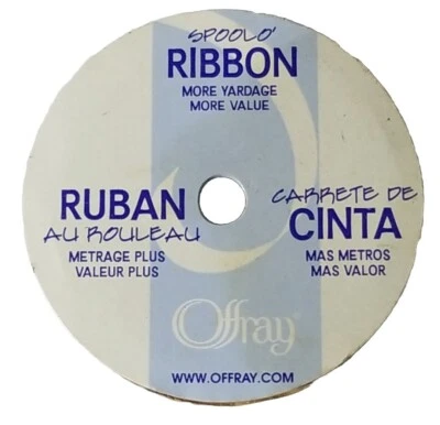 Offray Spoolo Ribbon 1/4 in X 10 Yd (6 mm X 9.1 m) Purple - Image 1 of 4