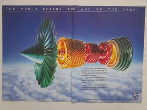 1992-94 PUB ROLLS-ROYCE CIVIL ENGINES THREE SHAFT GAS TURBINE TRENT MOTEUR AD - Bild 1 von 1